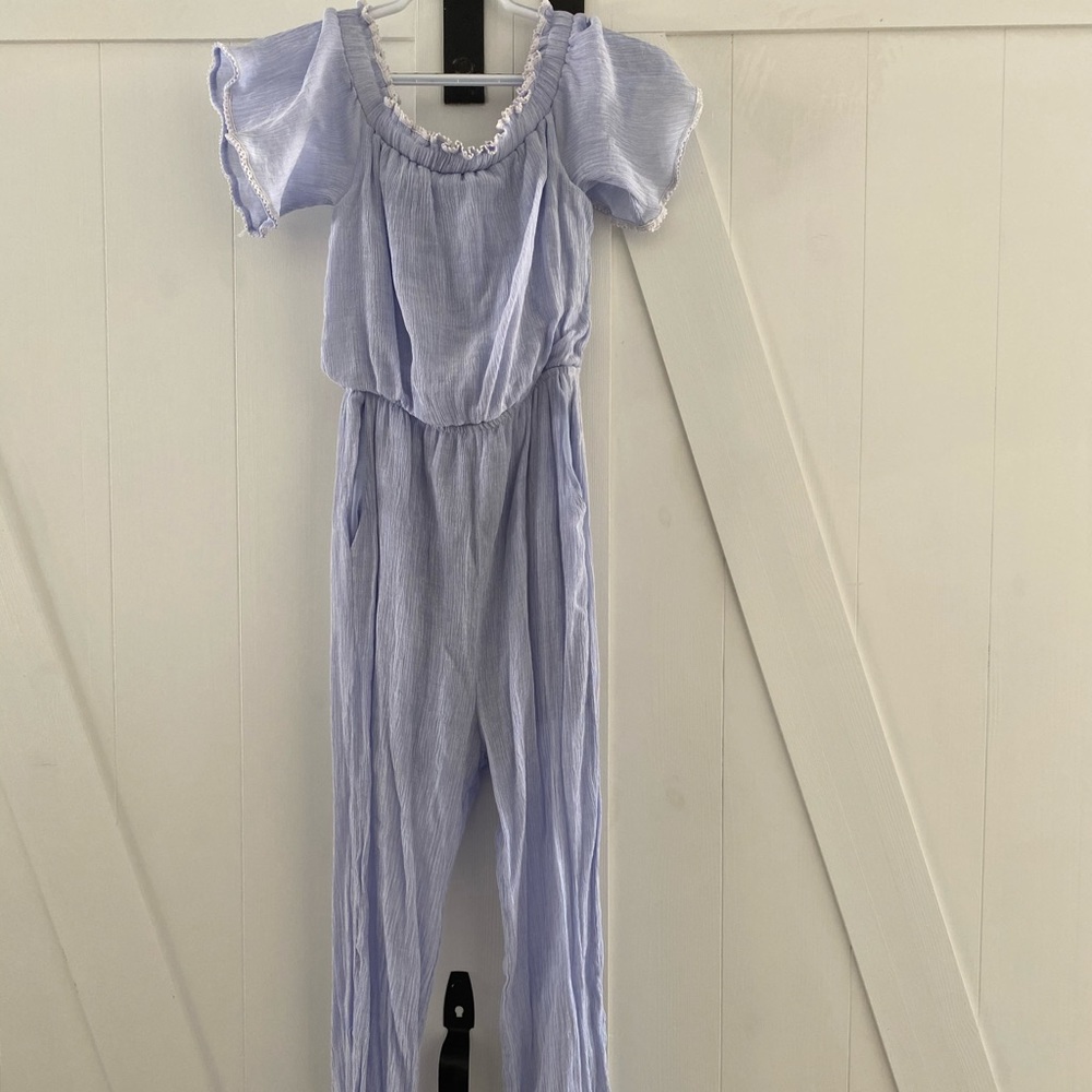 Lace trim jumpsuit